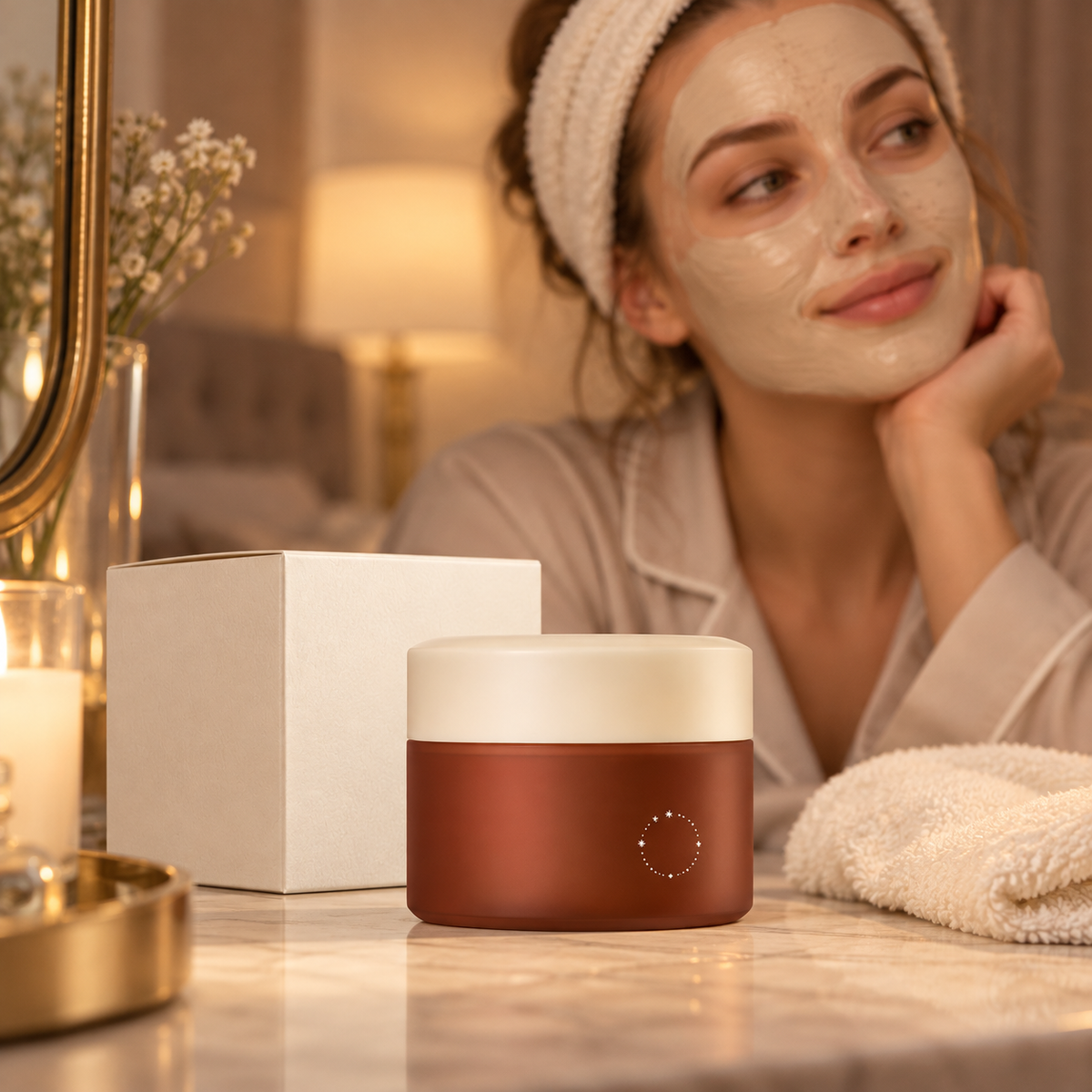 ๐ชด Pore-Refining | Truffle Clay Face Mask | Creamy Swirl Glow