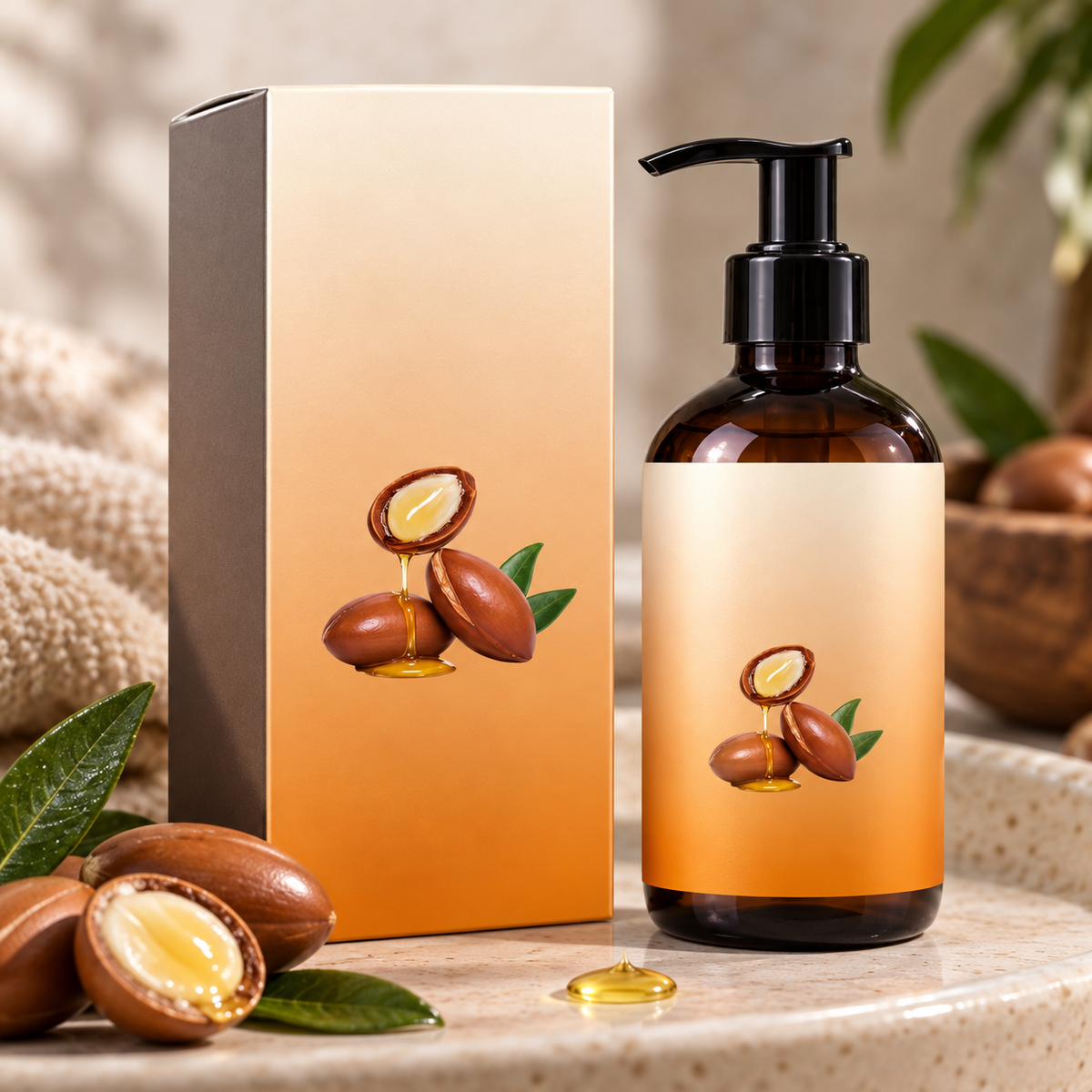 🌟 Multi-Purpose | Argan Oil Hair Skin | Golden Drop Glow