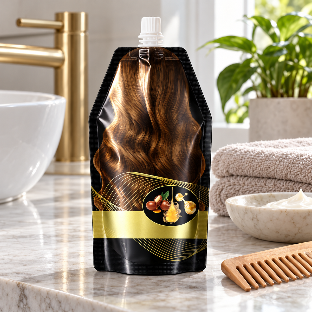 ✨ Damage-Repairing | Protein Deep Hair Mask | Glossy Strand Glow
