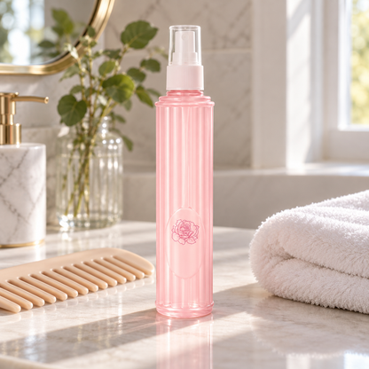 🌸 Frizz-Control | Nourishing Leave-In Hair Spray | Pink Rose Glow