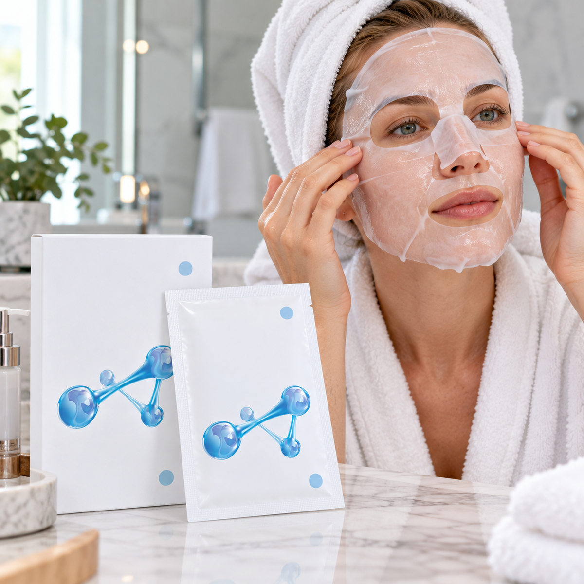 💧 Dewy-Skin | Hyaluronic Acid Sheet Mask | Plump Fresh Glow