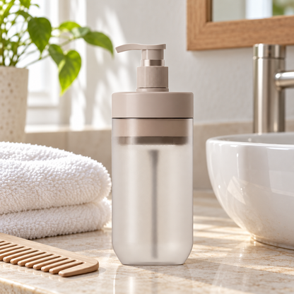 🤍 Scalp-Refreshing | Nourishing Daily Hair Wash | Frosted Bottle Glow