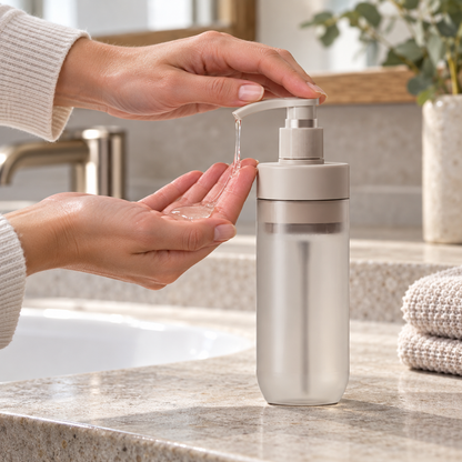 🤍 Scalp-Refreshing | Nourishing Daily Hair Wash | Frosted Bottle Glow
