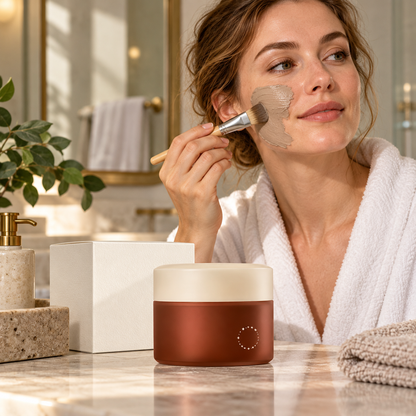 🪴 Pore-Refining | Truffle Clay Face Mask | Creamy Swirl Glow