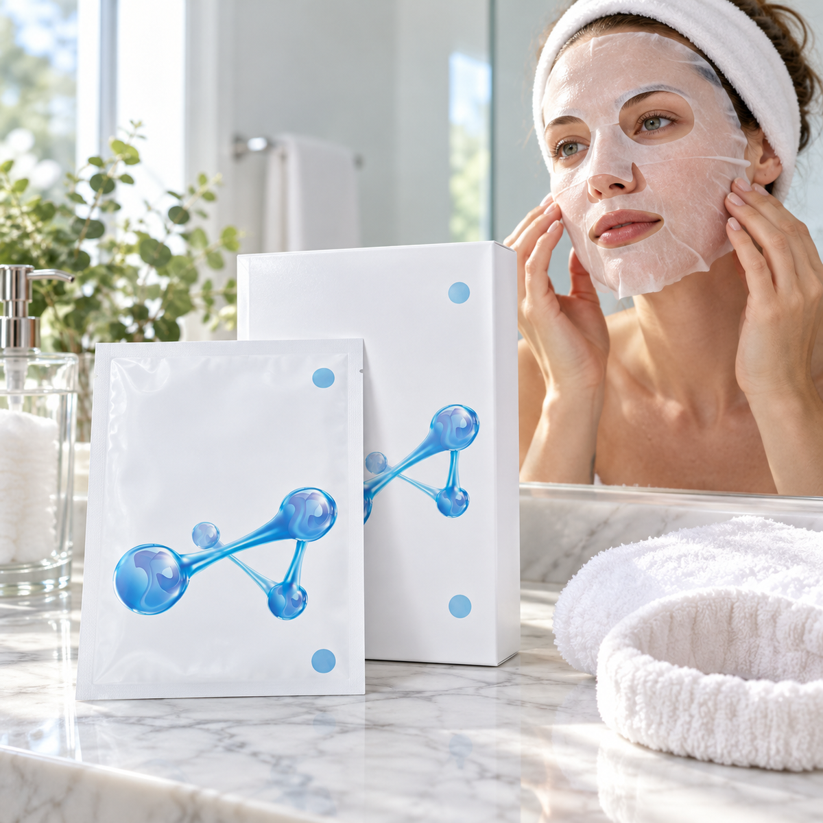 💧 Dewy-Skin | Hyaluronic Acid Sheet Mask | Plump Fresh Glow