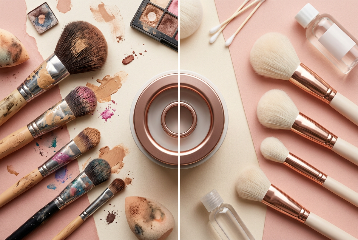 Electric Makeup Brush Cleaner Spinner — Auto-Cleaning Tool for All Brush Types