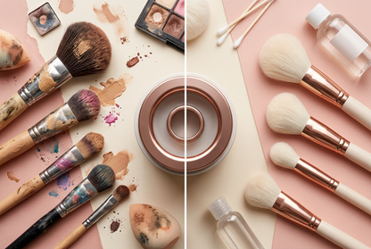 Electric Makeup Brush Cleaner Spinner — Auto-Cleaning Tool for All Brush Types