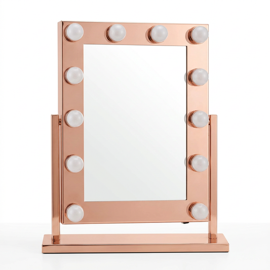 LED Makeup Mirror pure white background product photo