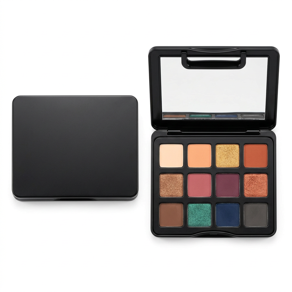 White background clean product shot of eyeshadow palette