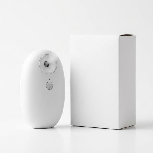 NanoMist Pro Facial Steamer - White Background with Packaging